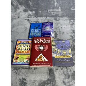 Vintage Linda Goodman Astrology Book Lot of 5 Sun Star Love Zodiac Sign Dream PB